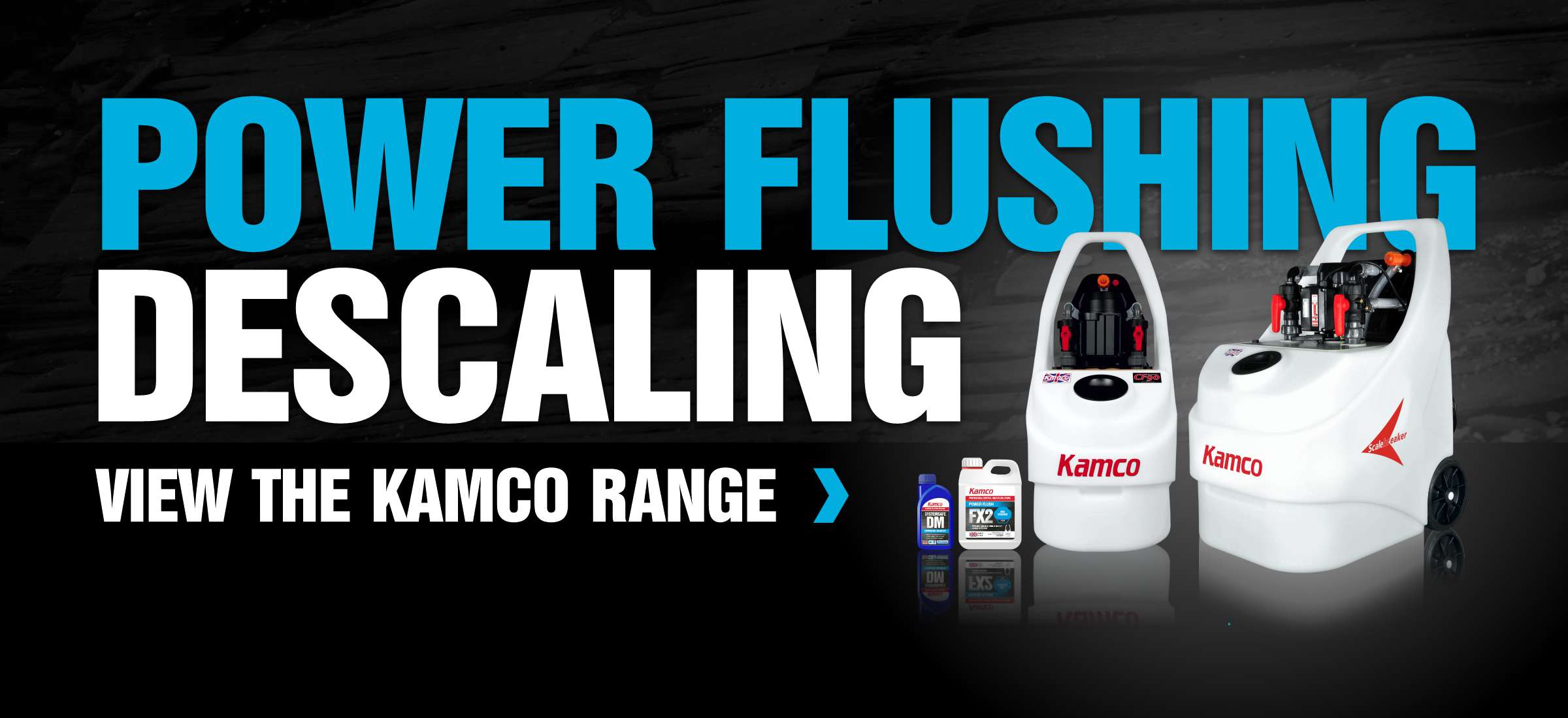 kamco power flushing product range